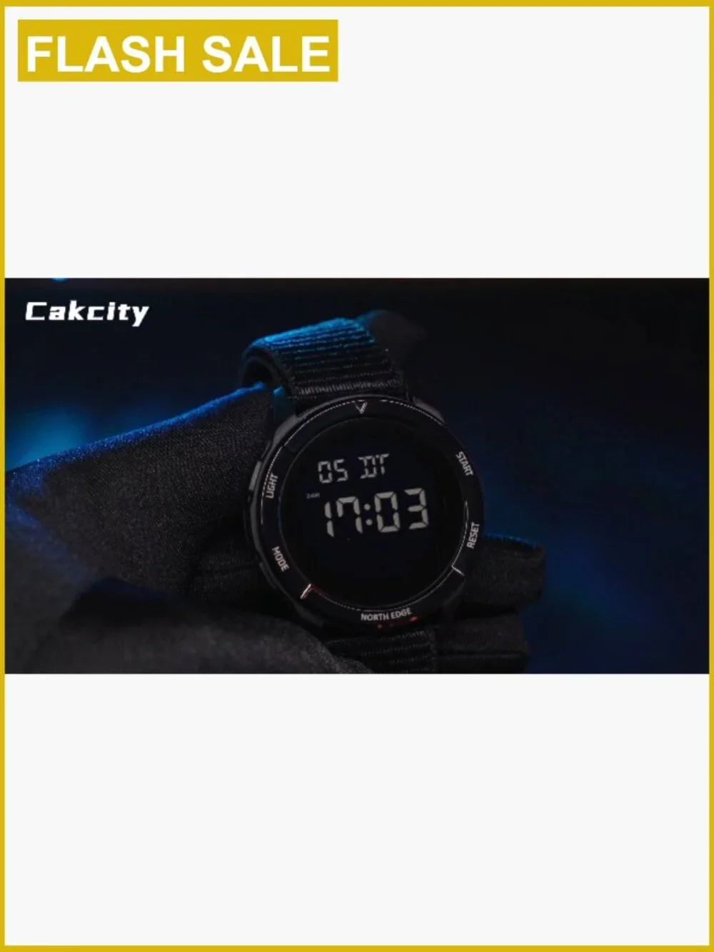 Tactical Military Digital Watch for Men Women Ultralight Nylon Strap 50M